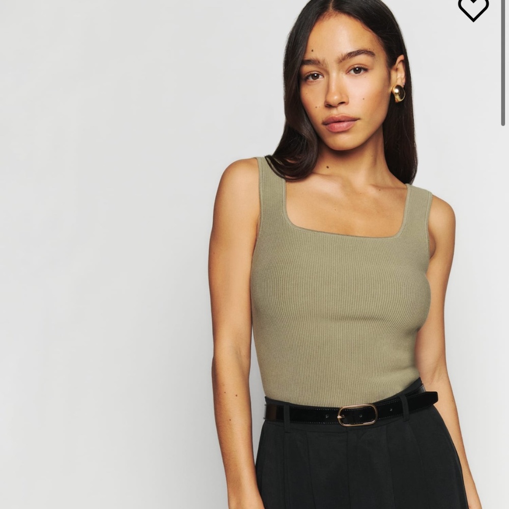 Reformation Julia Ribbed Sweater Tank
